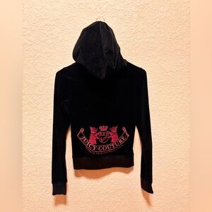 Juicy Couture Black Jacket with Pink Emblem